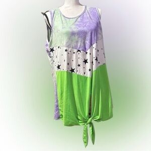 Vibrant Starry Sleeveless Tank Top